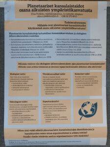 Planetaariset kansalaistaidot juliste.